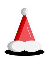 de kerstman of Kerstmis hoed icoon. gemakkelijk 3d vector voor Kerstmis vakantie ornament ontwerpen zo net zo groet kaarten, spandoeken, flyers, sociaal media.