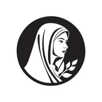 hijab logo vector afbeeldingen