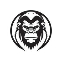 gorilla hoofd beeld vector