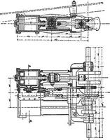 purrey motor, wijnoogst gravure. vector