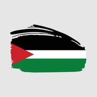 Palestina vlag in waterverf plons, bevrijden Palestina bereiken onafhankelijkheid, in vector eps formaat.