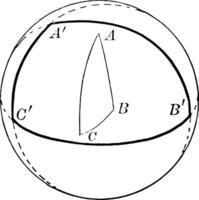 bolvormig driehoek wijnoogst illustratie. vector