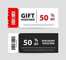 geschenk tegoedbon kaart sjabloon ontwerp. verkoop Promotie korting coupon. vector illustratie