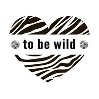 trend wild zebra-element met tijgertekens. geloof in liefde en hou van jezelf vintage luipaardstijl, jaguar fashion slogan voor t-shirt voor meisje. vectorillustratie. vector