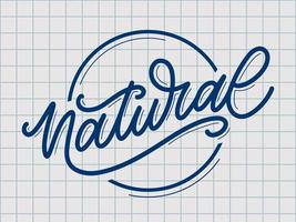 100 natuurlijke vector belettering stempel illustratie slogan kalligrafie