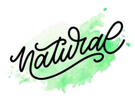 100 natuurlijke vector belettering stempel illustratie slogan kalligrafie