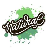 100 natuurlijke vector belettering stempel illustratie slogan kalligrafie