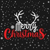 vrolijk Kerstmis gelukkig nieuw jaar t overhemd Promotie poster of banier met rood geschenk doos en LED draad lichten voor kleinhandel, boodschappen doen of Kerstmis Promotie in rood en zwart stijl vector