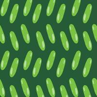 achtergrond ontwerp met patronen van komkommer groenten in vector illustratie