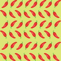 achtergrond ontwerp met patronen van Chili groenten in vector illustratie