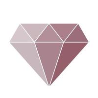 diamant eenvoudig pictogram. vector illustratie