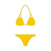 zwempak eenvoudig pictogram geel. vector illustratie