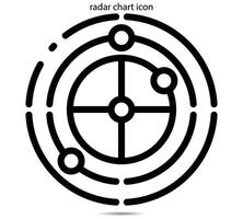 radar tabel icoon vector