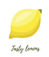 vector illustratie van geel citroenen Aan een Afdeling. groenten, fruit, keuken, Koken, aan het eten, drinken thee, tuinieren ontwerpen.