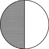 cirkel, 12 fractie wijnoogst illustratie. vector