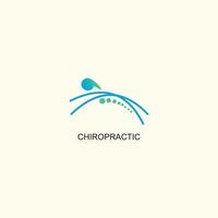 chiropractie logo ontwerp voor Gezondheid met gemakkelijk concept vector