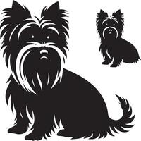 silhouet solide vector icoon reeks van hond, rassen, hond, hond, hond, pup, straathond, huisdier, hondje