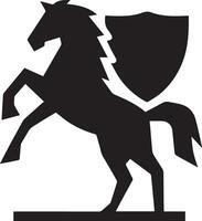 zwart silhouet paard vector