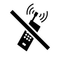 symbool gebruik de telefoon niet vector