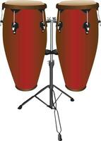paar- van conga drums vector