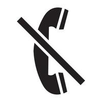 symbool gebruik de telefoon niet vector