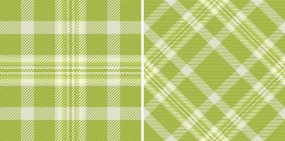 structuur patroon textiel van naadloos controleren vector met een plaid Schotse ruit kleding stof achtergrond.