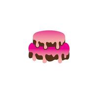 zoet taart logo koekje logo icoon vector
