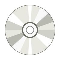 CD schijf icoon geïsoleerd Aan wit achtergrond, vector illustratie