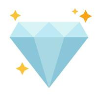 diamant icoon geïsoleerd Aan wit achtergrond. briljant vector illustratie