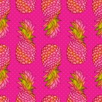 Ananas creatief trendy naadloos patroon vector