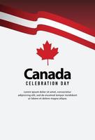gelukkige onafhankelijkheidsdag van canada. sjabloon, achtergrond. vector illustratie