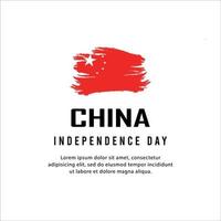 gelukkige onafhankelijkheidsdag van china. sjabloon, achtergrond. vector illustratie
