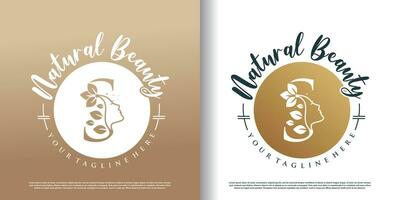 natuur schoonheid logo sjabloon met brief s concept premie vector