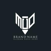 muo abstract brief logo. muo creatief monogram initialen brief logo concept. muo uniek modern vlak abstract vector brief logo ontwerp.