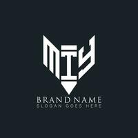 mty abstract brief logo. mty creatief monogram initialen brief logo concept. mty uniek modern vlak abstract vector brief logo ontwerp.