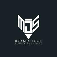 mjs abstract brief logo. mjs creatief monogram initialen brief logo concept. mjs uniek modern vlak abstract vector brief logo ontwerp.