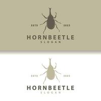 kever logo ontwerp gemakkelijk silhouet insect dier illustratie sjabloon vector