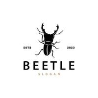 kever logo ontwerp gemakkelijk silhouet insect dier illustratie sjabloon vector