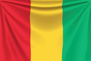 terug vlag Guinea vector