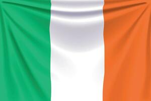 terug vlag Ierland vector