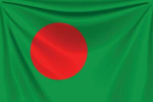 terug vlag Bangladesh vector