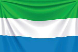 terug vlag Sierra Leone vector