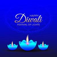 mooi gelukkig diwali festival viering achtergrondontwerp vector