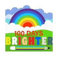 100 dagen t shirt, 100 dagen helderder vector