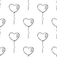 vakantie naadloos patroon met vliegend ballon tekening voor decoratief afdrukken, omhulsel papier, groet kaarten, behang en kleding stof vector