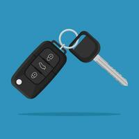 auto afgelegen sleutel geïsoleerd Aan wit achtergrond. elektronisch auto sleutel en alarm systeem. auto slot veiligheid sleutel. vector illustratie