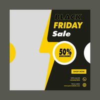 black friday kortingsverkoopbanner vector