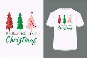 gevoel Leuk vinden Kerstmis vector t-shirt ontwerp.