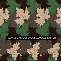 bladeren vector camouflage naadloos patroon, bladeren patroon