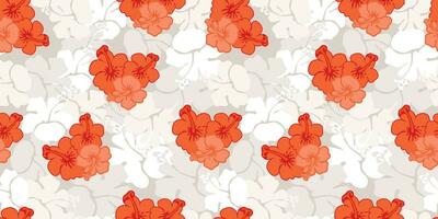 hibiscus roos vector, bloemen naadloos patroon vector